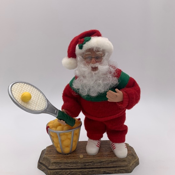 Holiday Time Holiday Creations 1998 Musical Tennis Sport Posable Santa Vintage - Picture 4 of 12